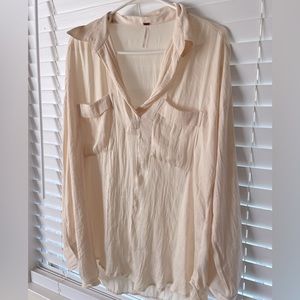 Elegant silky free people blouse